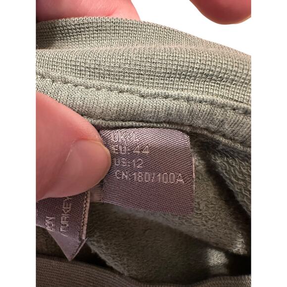 Sweaty Betty After Class Cropped Green Sweatshirt Size 12 - Picture 4 of 7